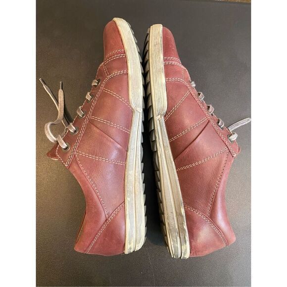 Josef Seibel Maroon Leather Comfort Shoe Men’s SZ 44 - Picture 8 of 12